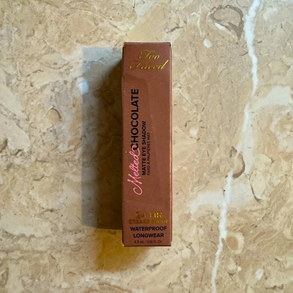 Too Faced Melted Chocolate Matte Eyeshadow Chocolate Bunny 0.16oz NIB